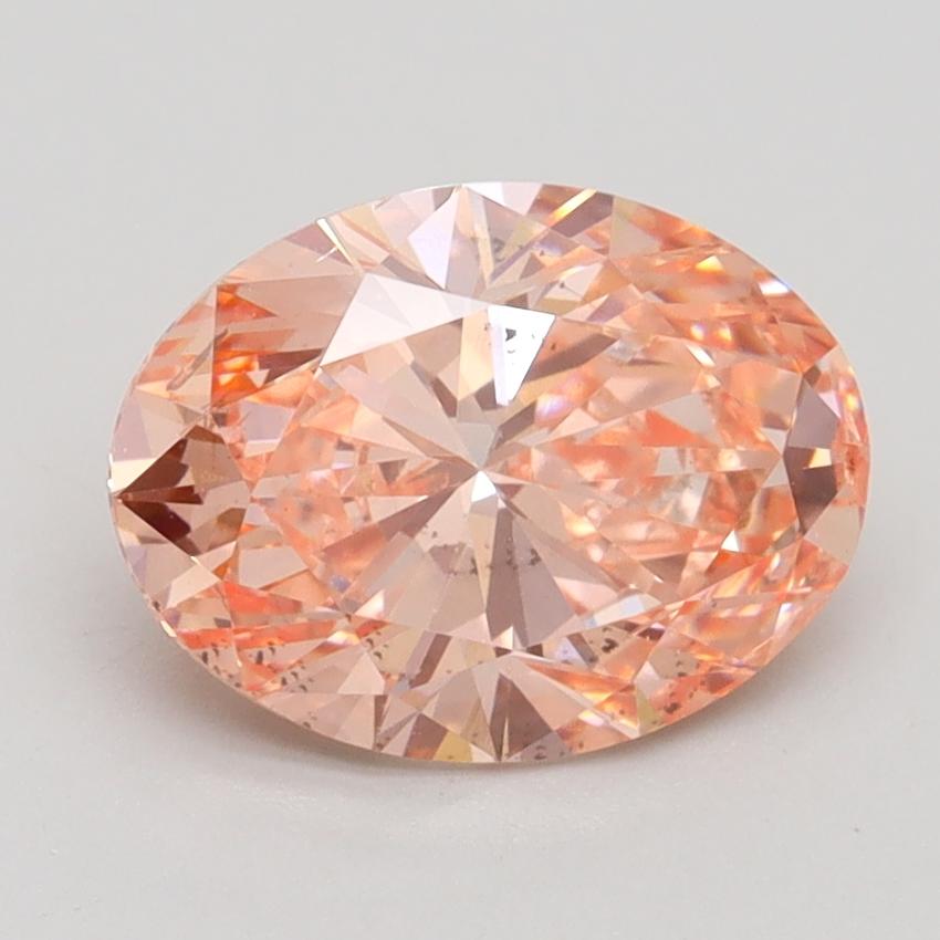 2.00 Ct. Fancy Intense Pink Oval Lab Grown Diamond