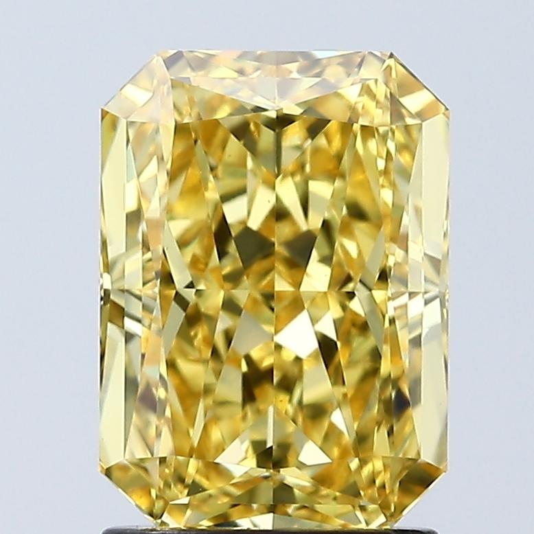 2.04 Ct. Fancy Vivid Yellow Radiant Lab Grown Diamond