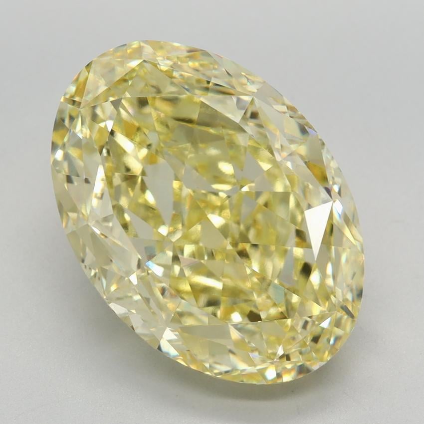 9.13 Ct. Fancy Vivid Yellow Oval Lab Grown Diamond