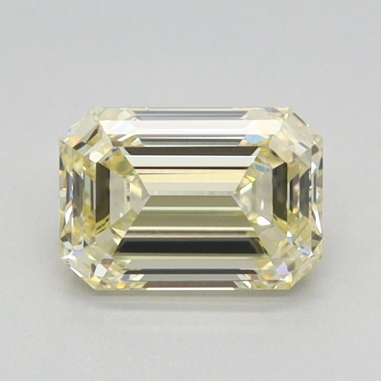 1.02 Ct. Fancy Light Yellow Emerald Lab Grown Diamond
