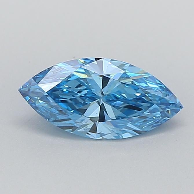 0.93 Ct. Fancy Vivid  Blue Marquise Lab Grown Diamond
