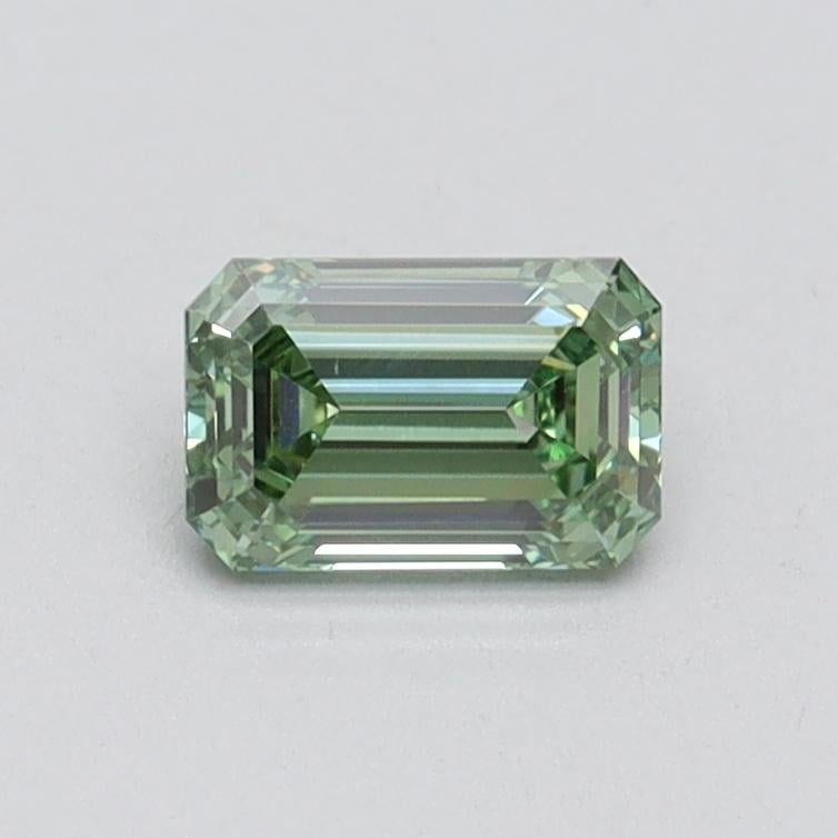0.56 Ct. Fancy Intense Pacific Green Emerald Lab Grown Diamond