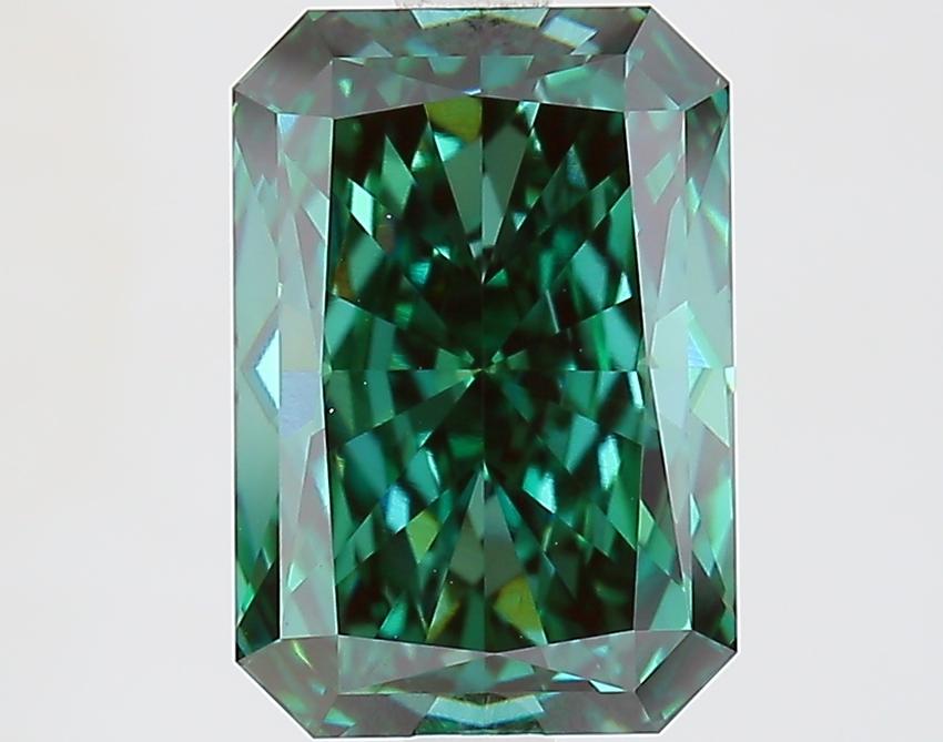 2.63 Ct. Fancy Deep Green Radiant Lab Grown Diamond
