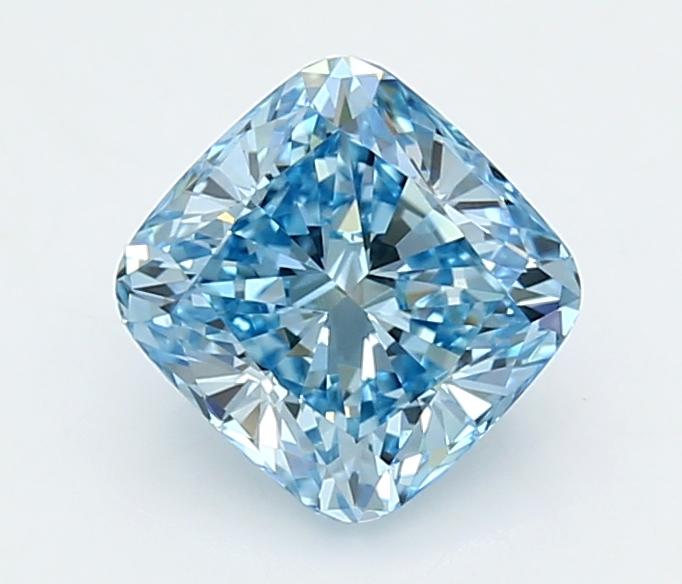 1.60 Ct. Fancy Vivid  Blue Cushion Lab Grown Diamond