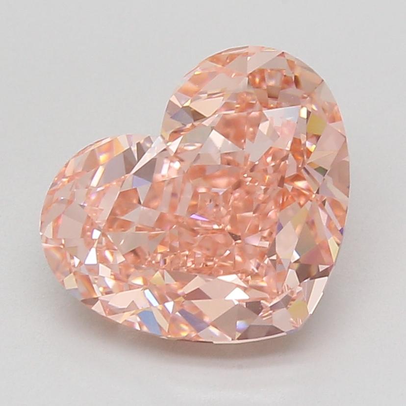 5.10 Ct. Fancy Vivid Pink Heart Lab Grown Diamond