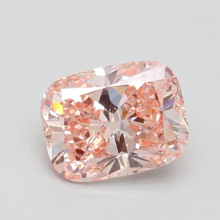 1.59 Ct. Fancy Intense Pink Cushion Lab Grown Diamond