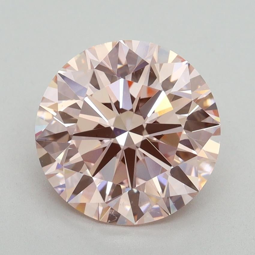 3.27 Ct. Fancy Intense Pink Round Lab Grown Diamond