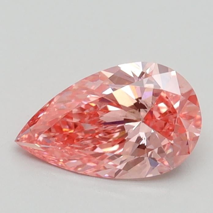 0.76 Ct. Fancy Vivid Pink Pear Lab Grown Diamond