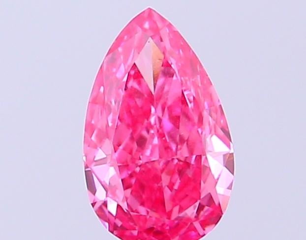 0.39 Ct. Fancy Vivid Pink Pear Lab Grown Diamond