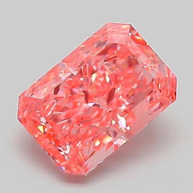 1.15 Ct. Fancy Vivid Pink Radiant Lab Grown Diamond