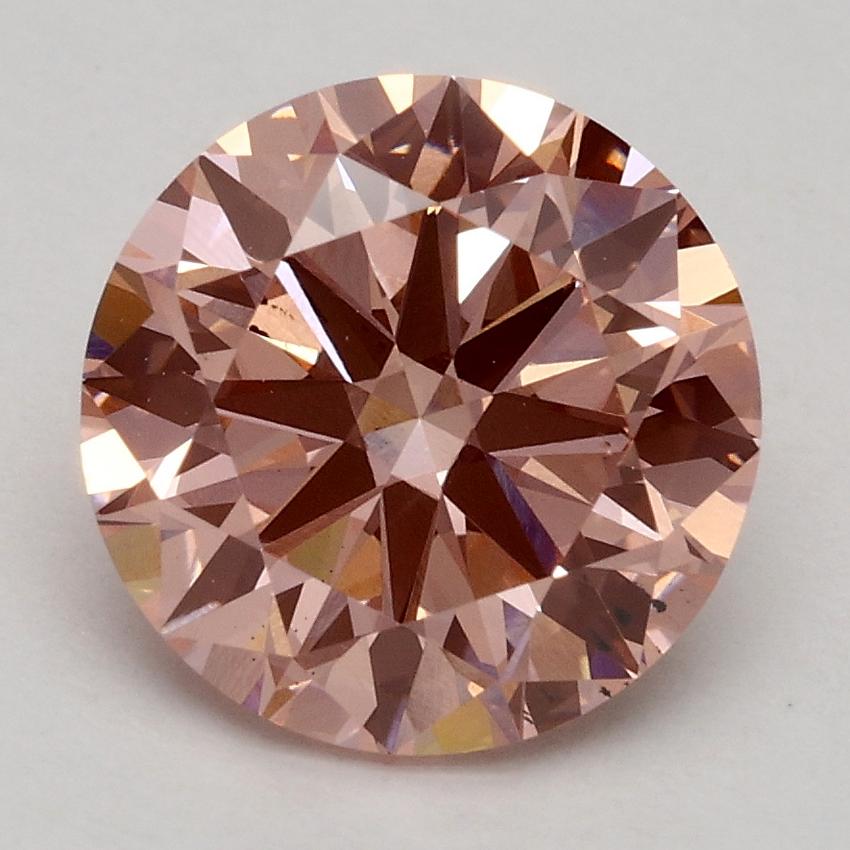 2.40 Ct. Fancy Intense Pink Round Lab Grown Diamond