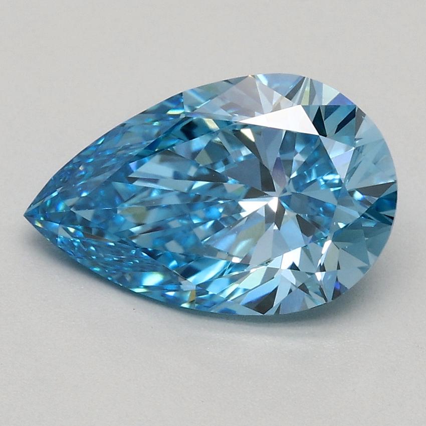 1.50 Ct. Fancy Vivid Blue Pear Lab Grown Diamond