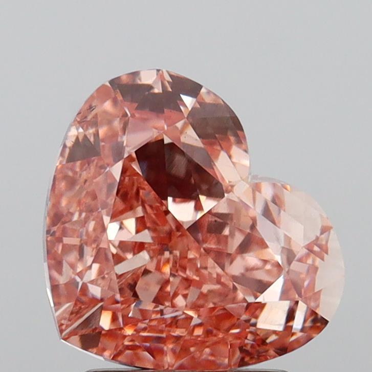 2.50 Ct. Fancy Vivid Pink Heart Lab Grown Diamond