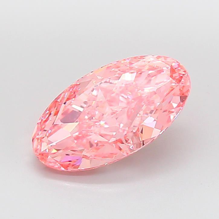 4.51 Ct. Fancy Vivid Pink Oval Lab Grown Diamond