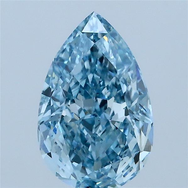 1.67 Ct. Fancy Vivid Blue Pear Lab Grown Diamond