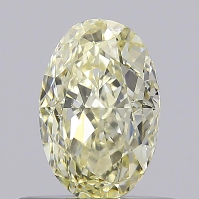 0.60 Ct. Light Yellow Oval Lab Grown Diamond