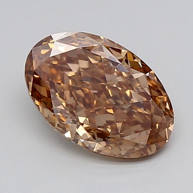 1.64 Ct. Fancy Light  Brown Oval Lab Grown Diamond