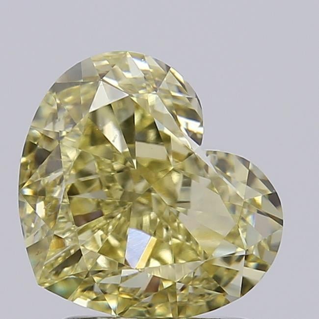 2.09 Ct. Fancy Yellow Heart Lab Grown Diamond