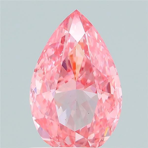 0.97 Ct. Fancy Vivid Pink Pear Lab Grown Diamond