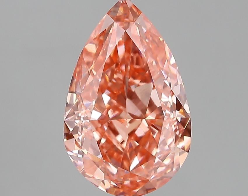 3.04 Ct. Fancy Pink Pear Lab Grown Diamond