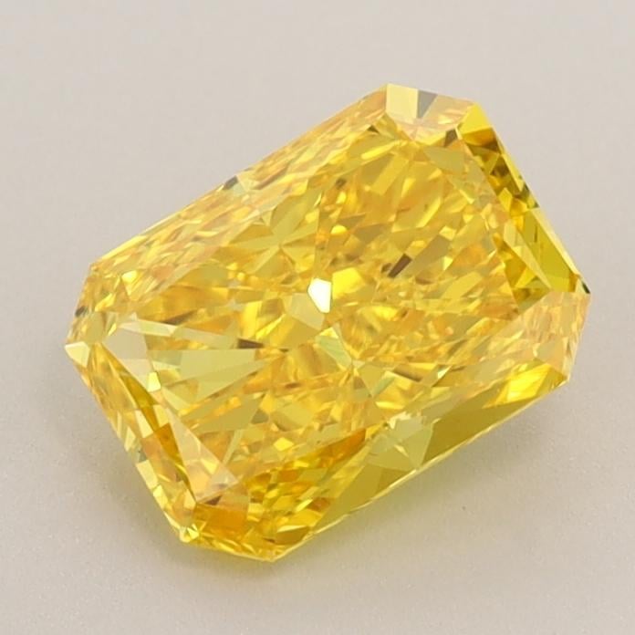 1.01 Ct. Fancy Vivid Yellow Radiant Lab Grown Diamond