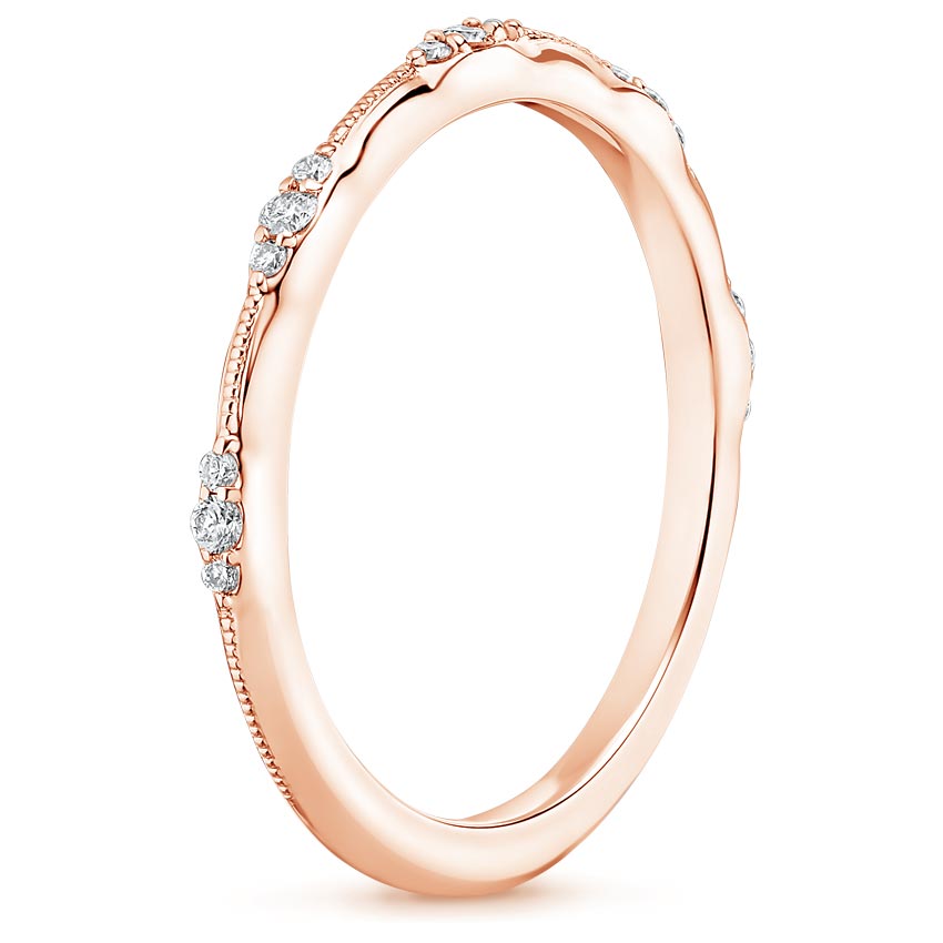 14K Rose Gold Alena Diamond Ring, large side view