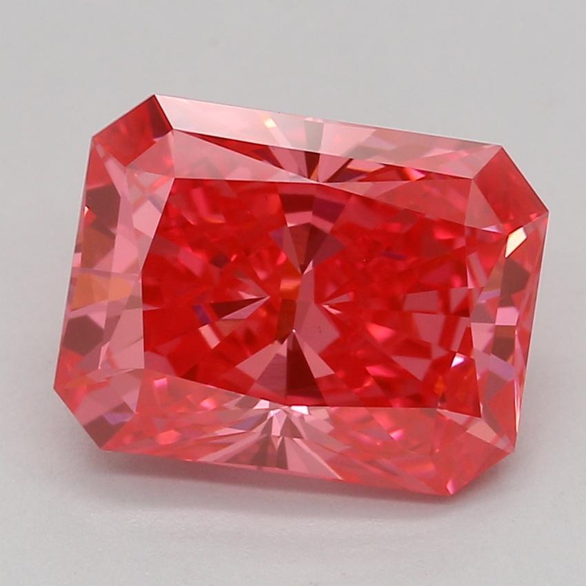 2.07 Ct. Fancy Vivid Pink Radiant Lab Grown Diamond