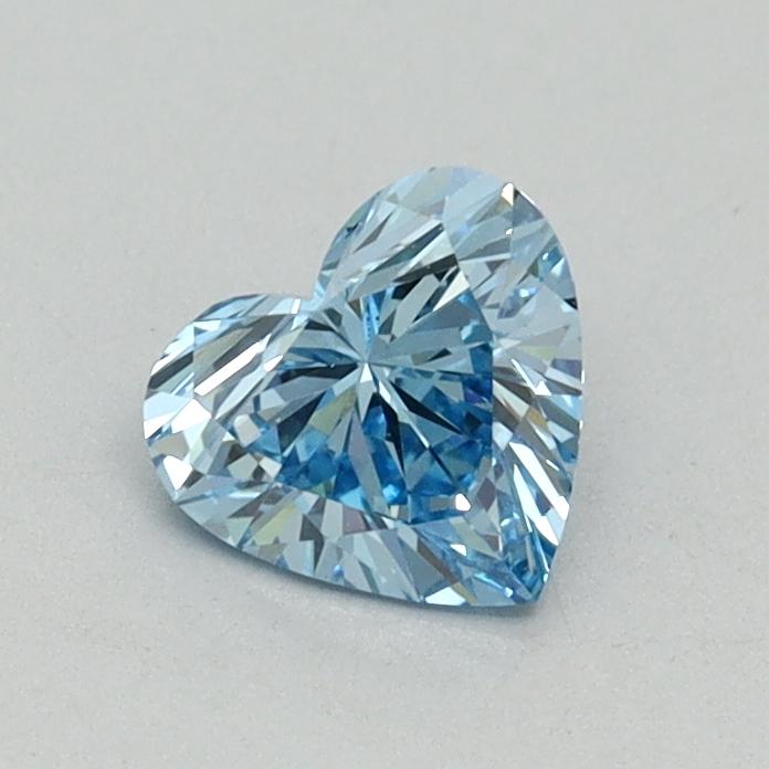 0.52 Ct. Fancy Vivid Blue Heart Lab Grown Diamond