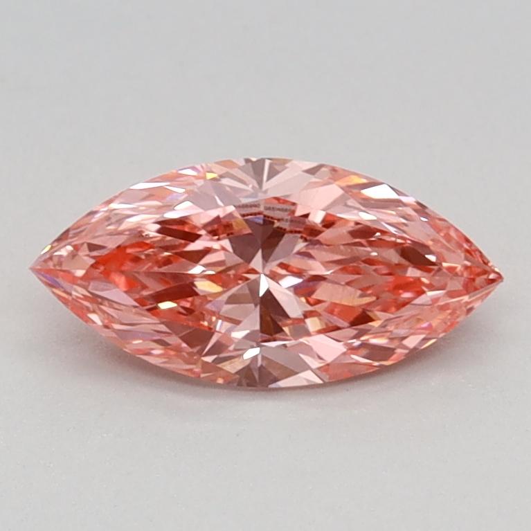 0.53 Ct. Fancy Vivid Pink Marquise Lab Grown Diamond