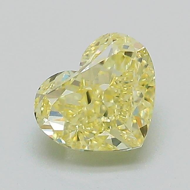 1.01 Ct. Fancy Intense Yellow Heart Lab Grown Diamond