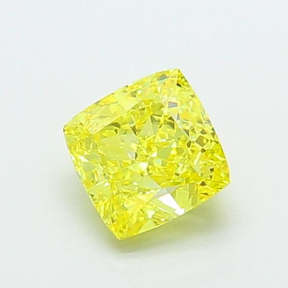 1.45 Ct. Fancy Intense Yellow Cushion Lab Grown Diamond
