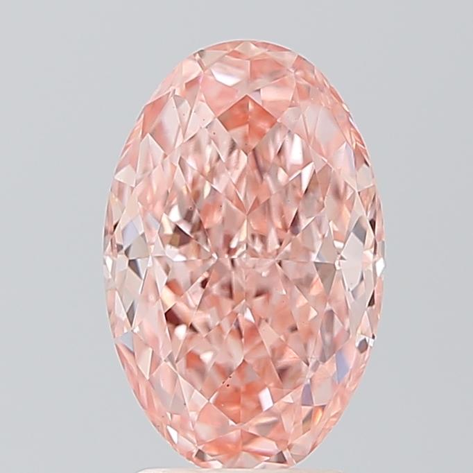 2.70 Ct. Fancy Vivid Pink Oval Lab Grown Diamond