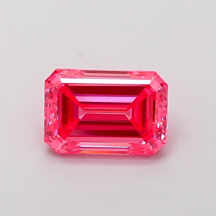 1.15 Ct. Fancy Vivid Pink Emerald Lab Grown Diamond