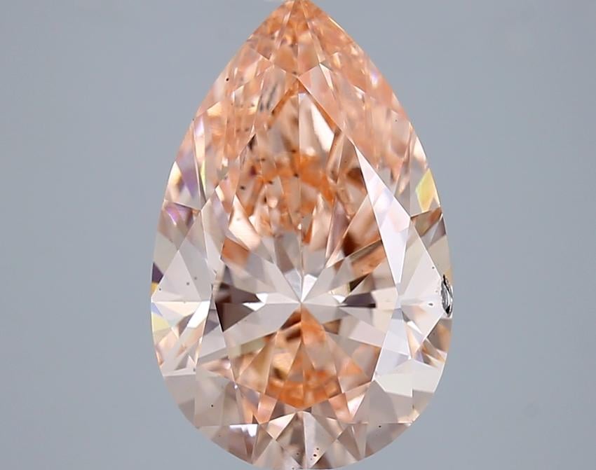 4.5 Ct. Fancy Vivid  Pink Pear Lab Grown Diamond
