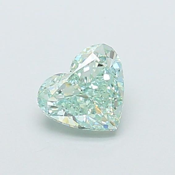 0.63 Ct. Fancy Intense  Green Heart Lab Grown Diamond