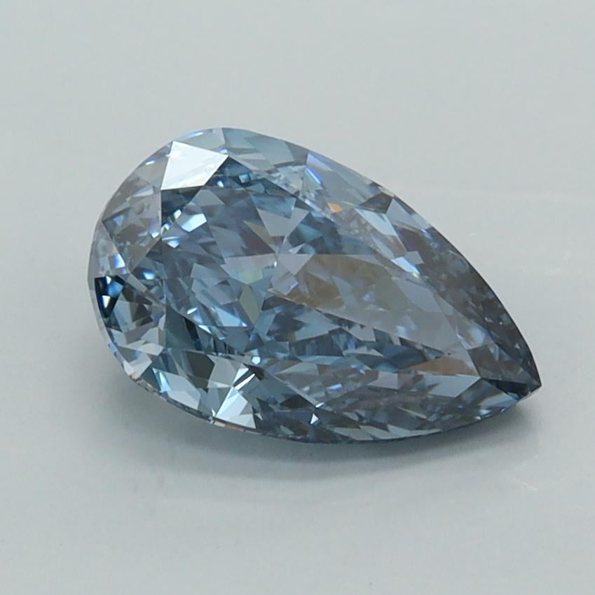 1.57 Ct. Fancy Vivid  Blue Pear Lab Grown Diamond