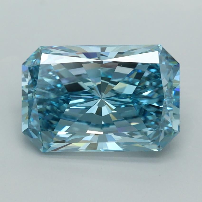 3.00 Ct. Fancy Vivid  Blue Radiant Lab Grown Diamond