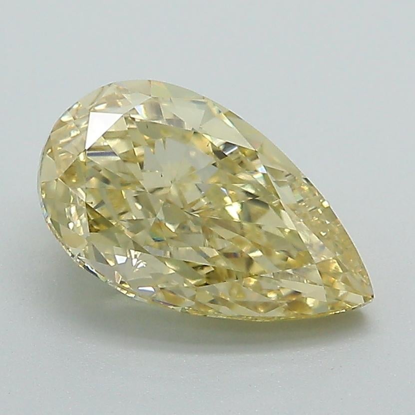 1.92 Ct. Fancy Intense  Yellow Pear Lab Grown Diamond