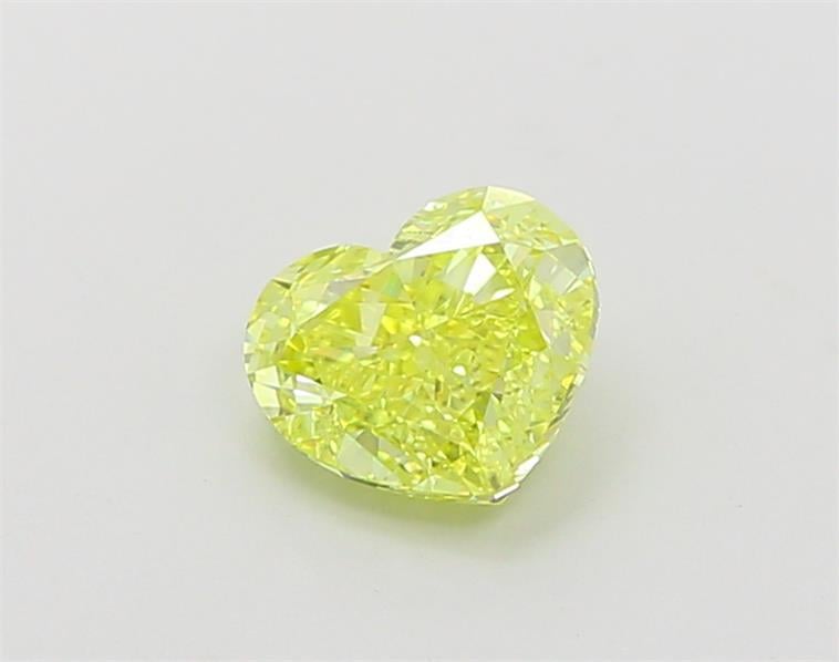 1.01 Ct. Fancy Vivid Yellow Heart Lab Grown Diamond