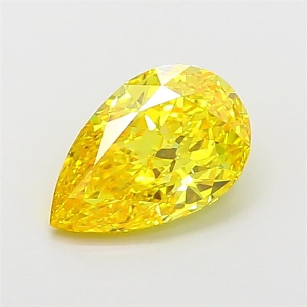 1.13 Ct. Fancy Vivid Yellow Pear Lab Grown Diamond