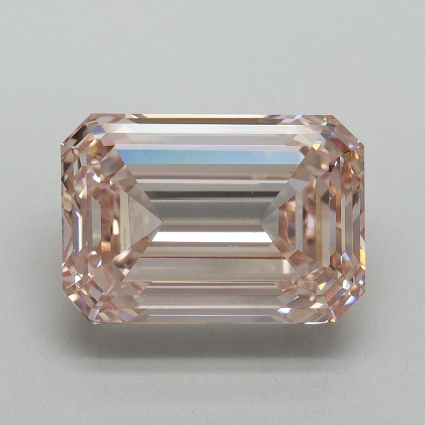 8.09 Ct. Fancy Intense Pink Emerald Lab Grown Diamond