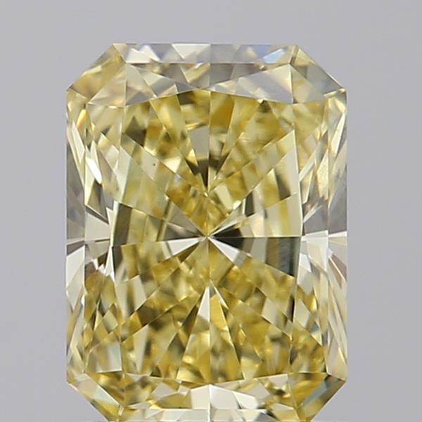 0.98 Ct. Fancy Intense  Yellow Radiant Lab Grown Diamond