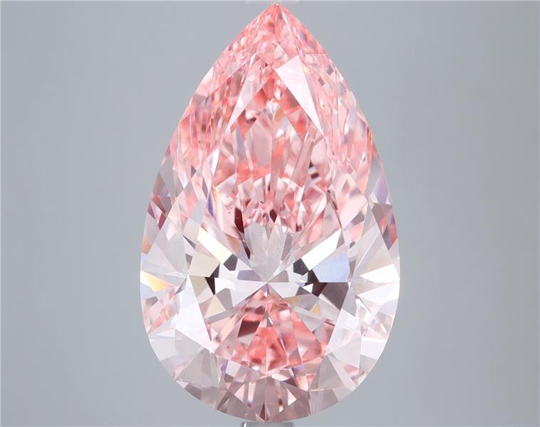 6.03 Ct. Fancy Vivid Pink Pear Lab Grown Diamond