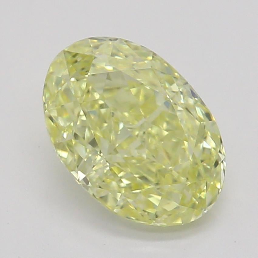 0.72 Ct. Fancy Yellow Oval Diamond