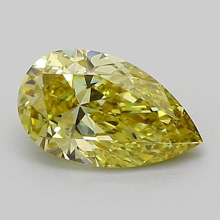 1.00 Ct. Fancy Intense Yellow Pear Lab Grown Diamond