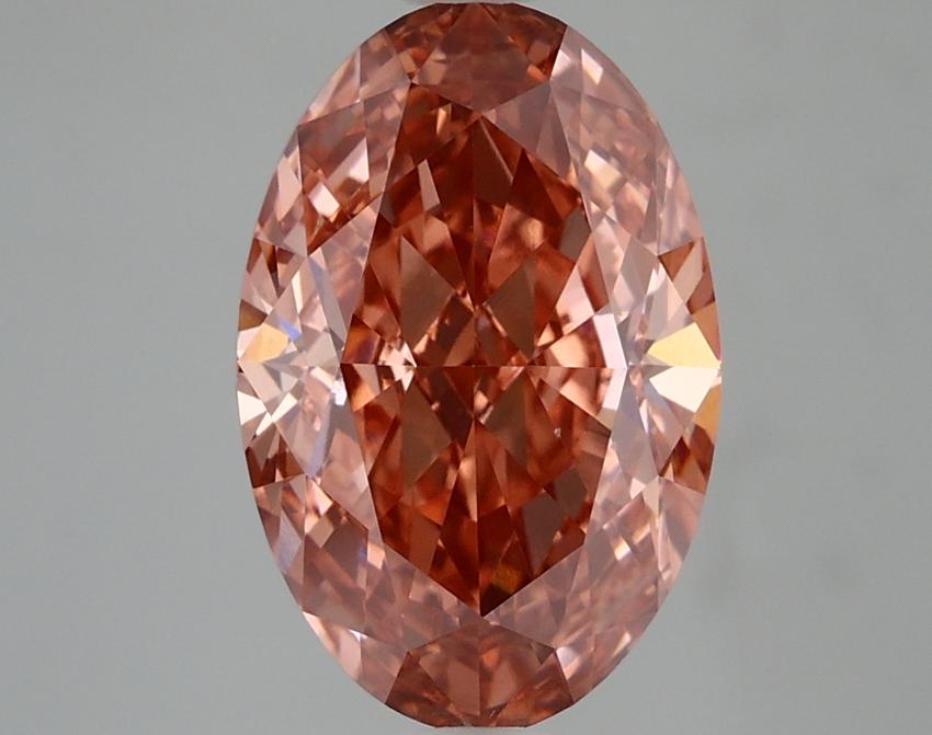 4.7 Ct. Fancy Vivid Pink Oval Lab Grown Diamond