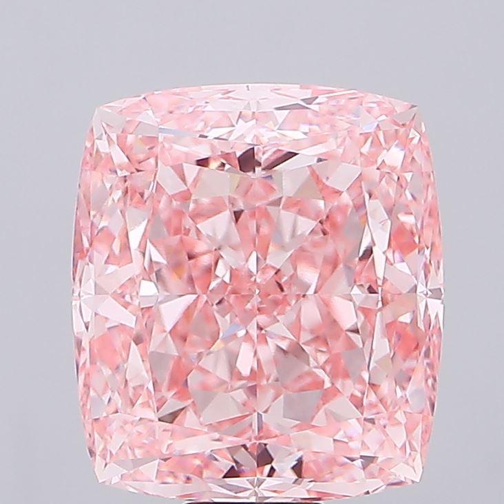 20.12 Ct. Fancy Vivid Pink Cushion Lab Grown Diamond