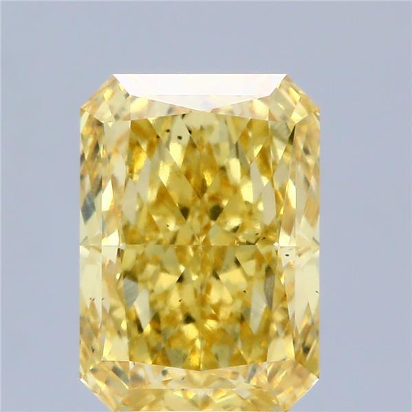 2.97 Ct. Fancy Vivid Yellow Radiant Lab Grown Diamond