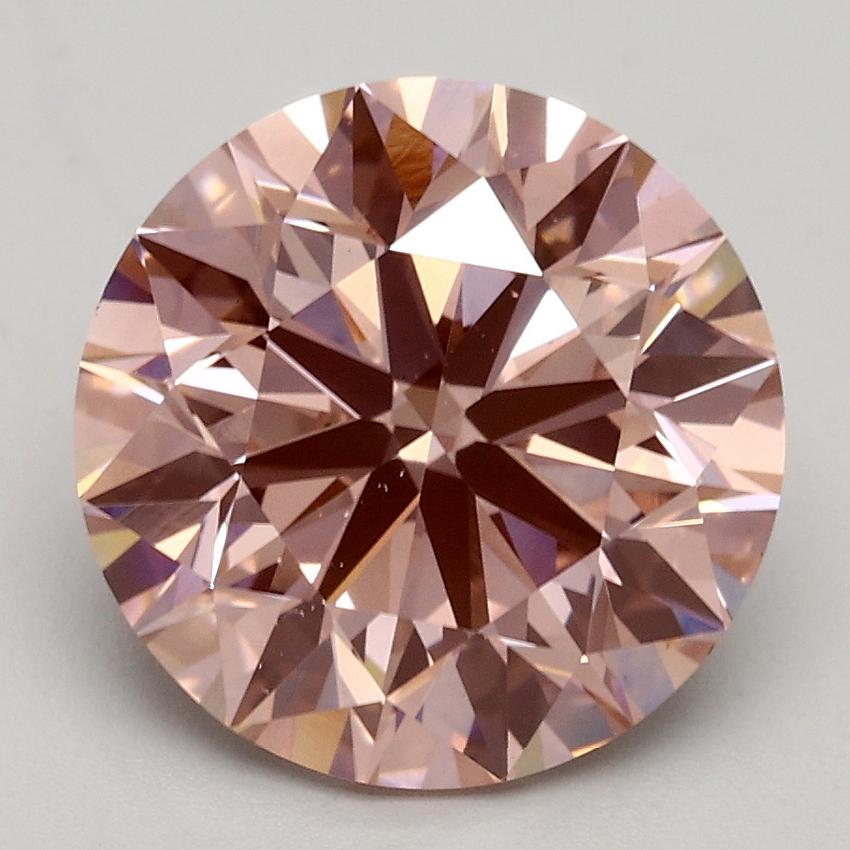 3.04 Ct. Fancy Intense Pink Round Lab Grown Diamond