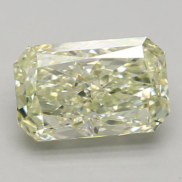 2.38 Ct. Fancy Light Yellowish Green Radiant Lab Grown Diamond